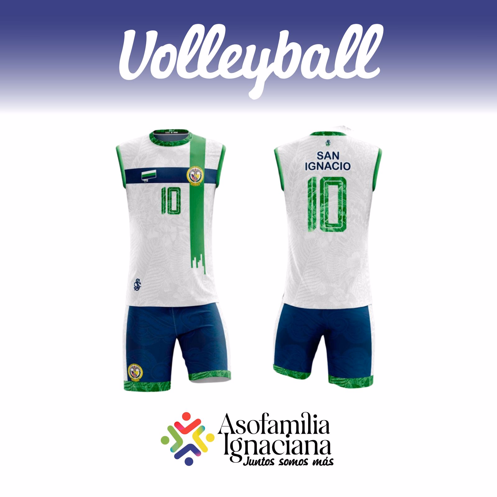 UNIFORME DEPORTIVO EXTRACLASE VOLEIBOL MASCULINO