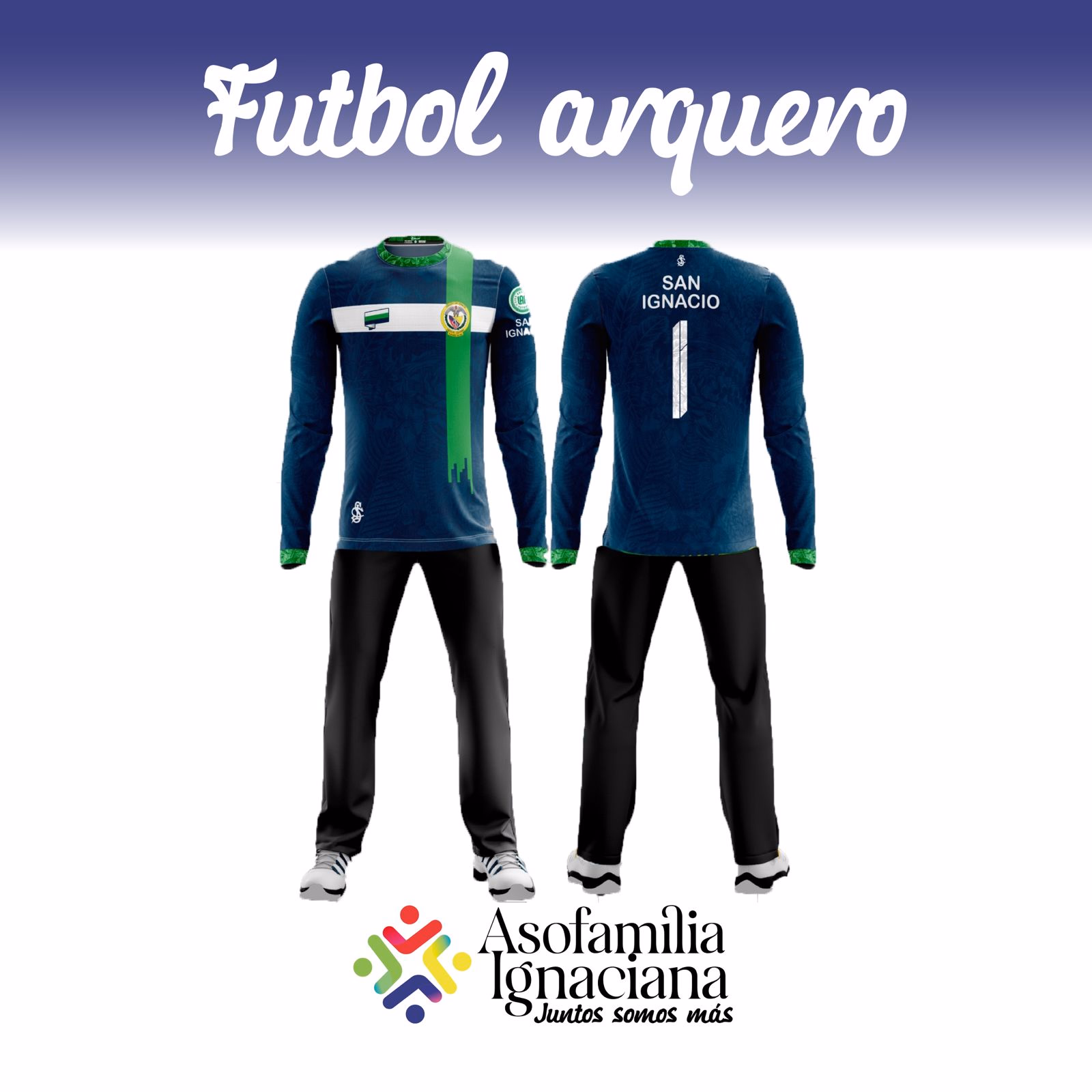 UNIFORME COMPETENCIA EXTRACLASE FUTBOL ARQUERO 