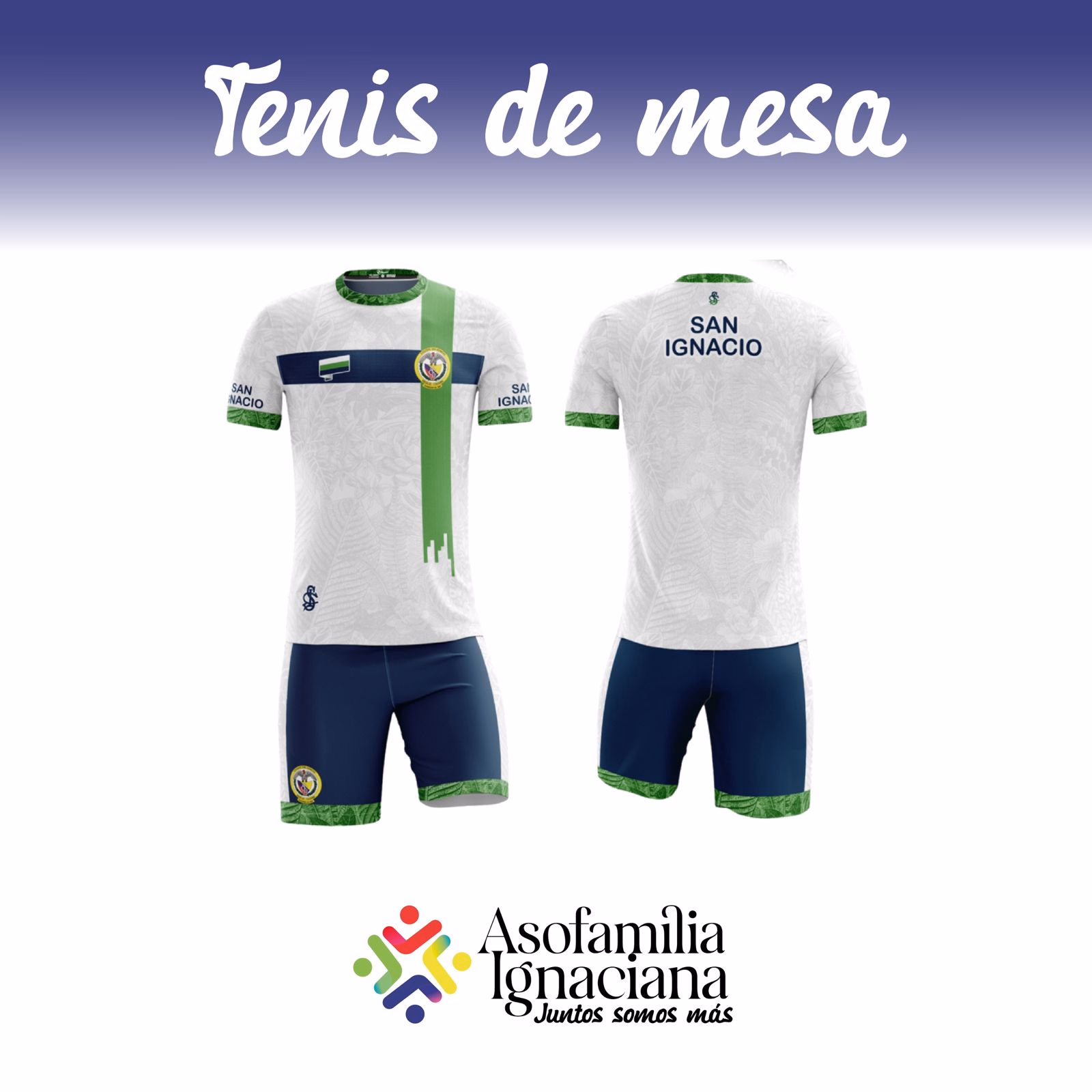 UNIFORMES DEPORTIVOS EXTRACLASE TENNIS DE MESA 