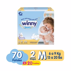 PAÑAL WINNY SENSITIVE ETAPA 2*70 UNIDADES