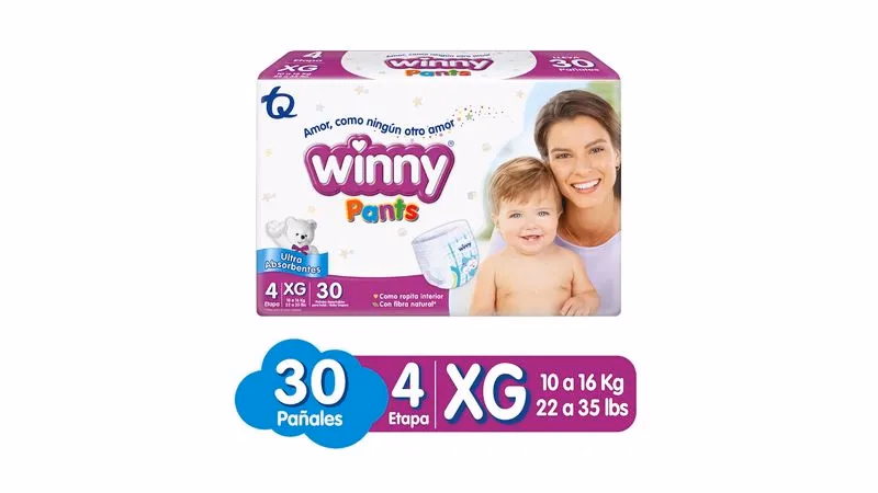 PAÑAL WINNY PANTS ETAPA 4*30 UNIDADES