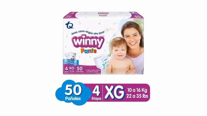 PAÑAL WINNY PANTS ETAPA 4*50 UNIDADES