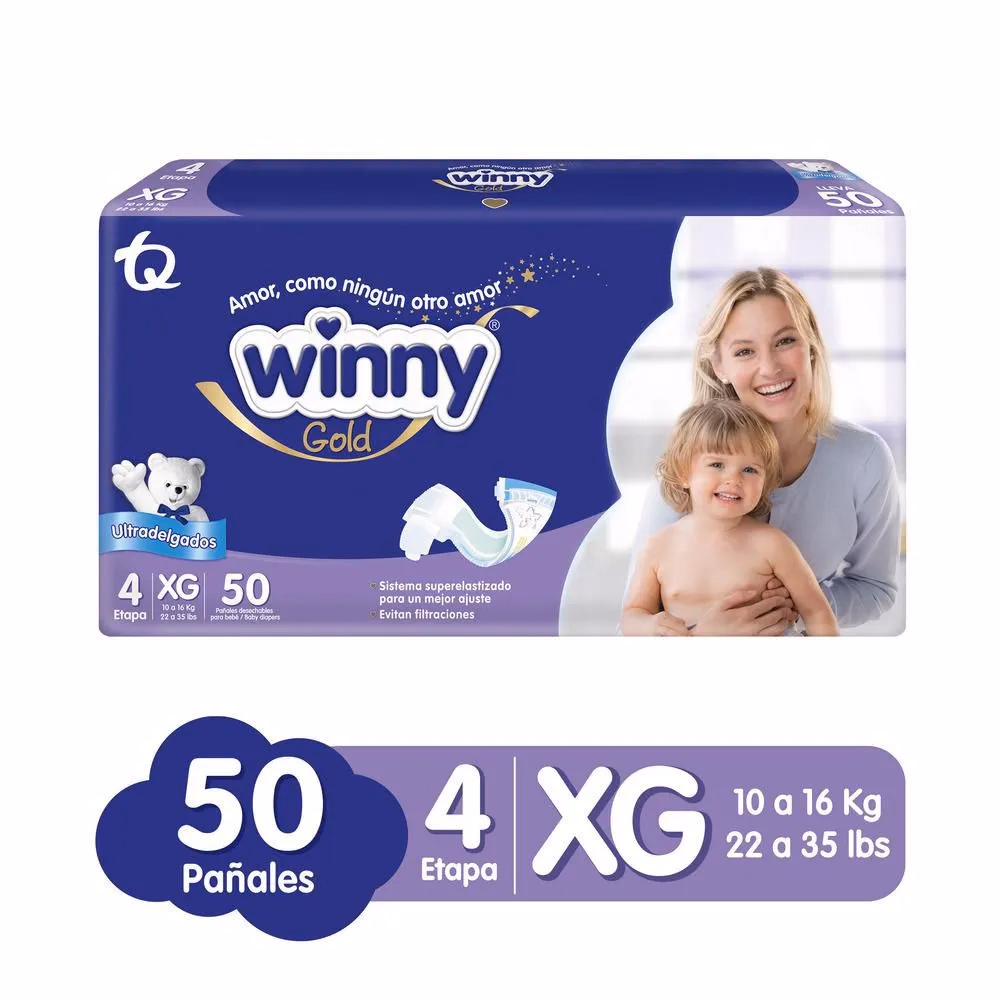 PAÑAL WINNY GOLD ETAPA 4*50