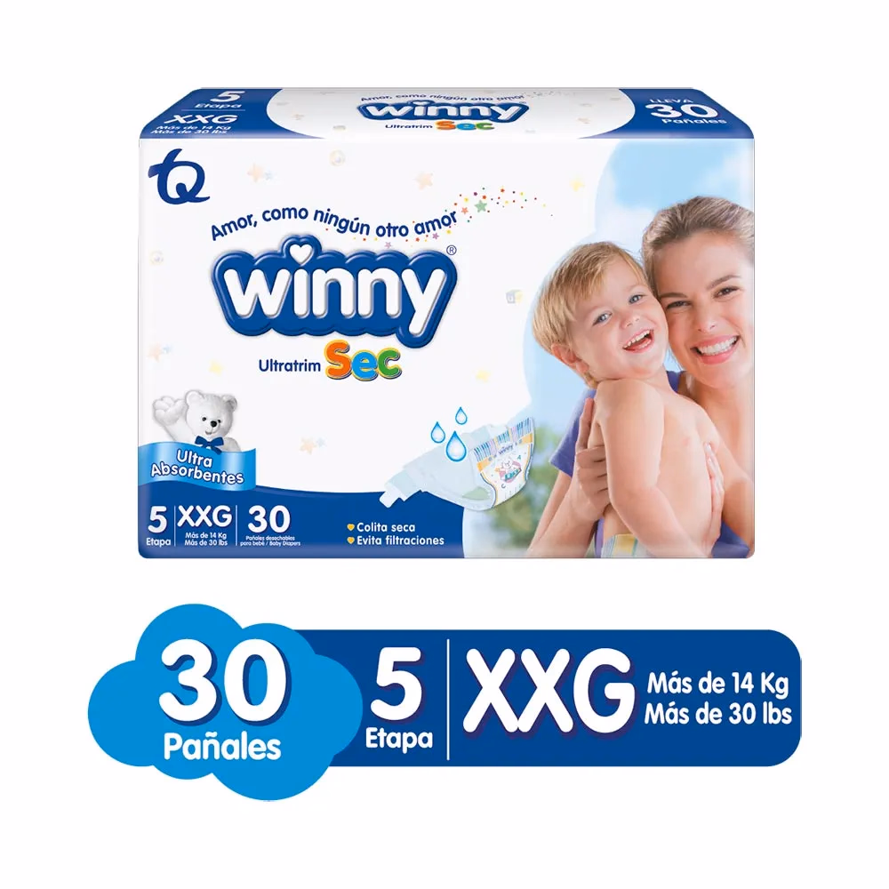 PAÑAL WINNY ETAPA 5*30 UNIDADES