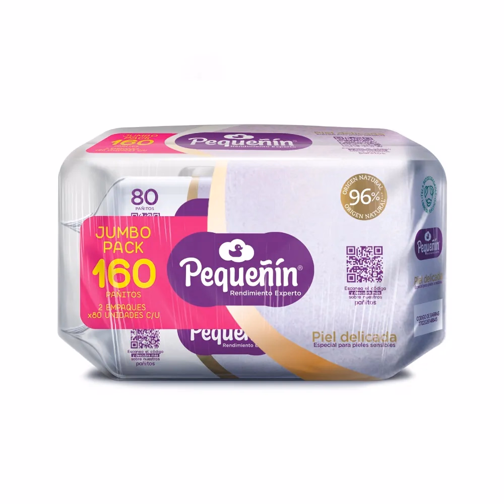 TOALLITAS HUMEDAS PEQUEÑIN RECIEN NACIDO *160