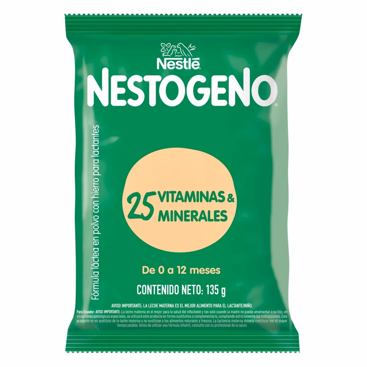 NESTOGENO BOLSA 0-12 MESES 135GR