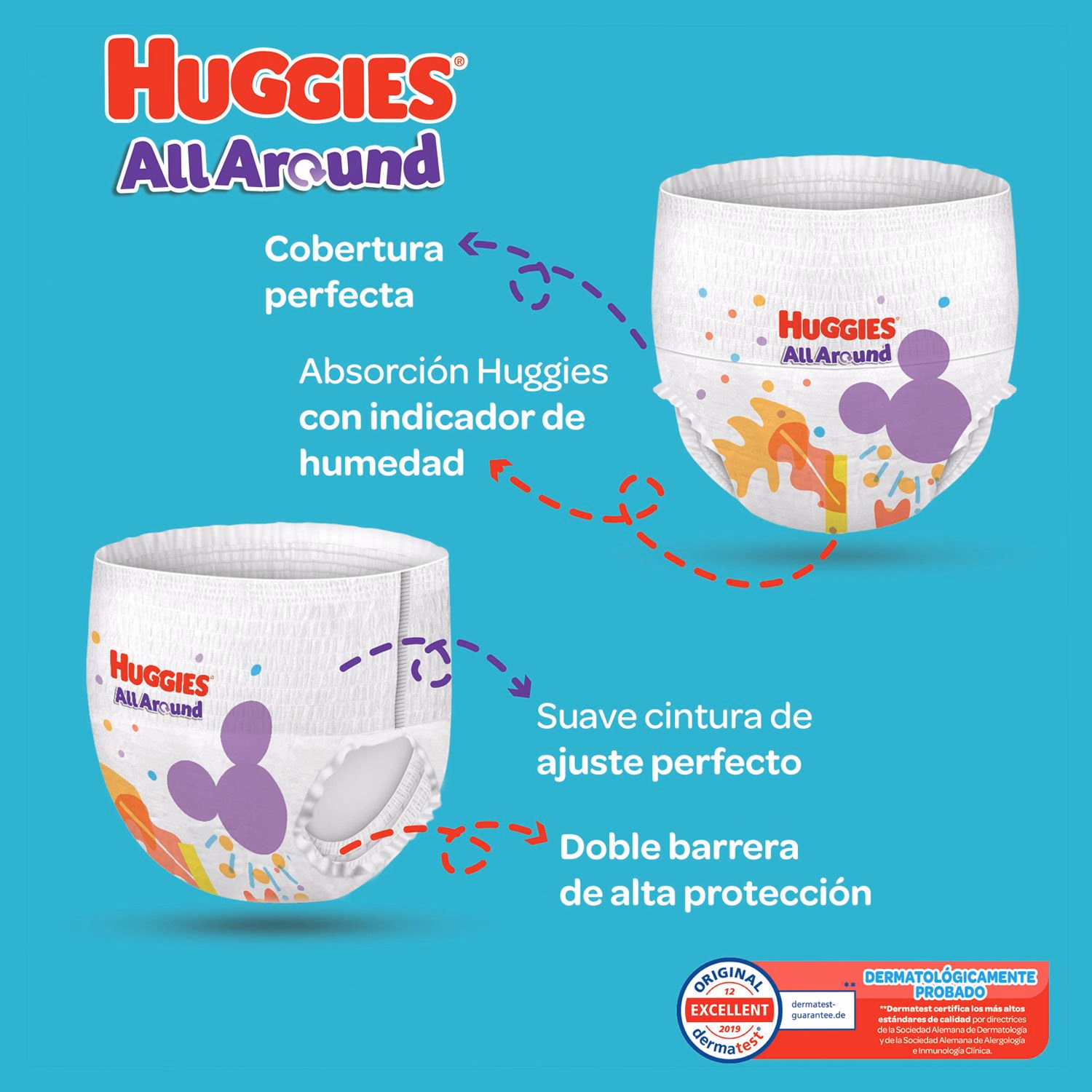 PAÑALES HUGGUIES PANTS ETAPA 4*48