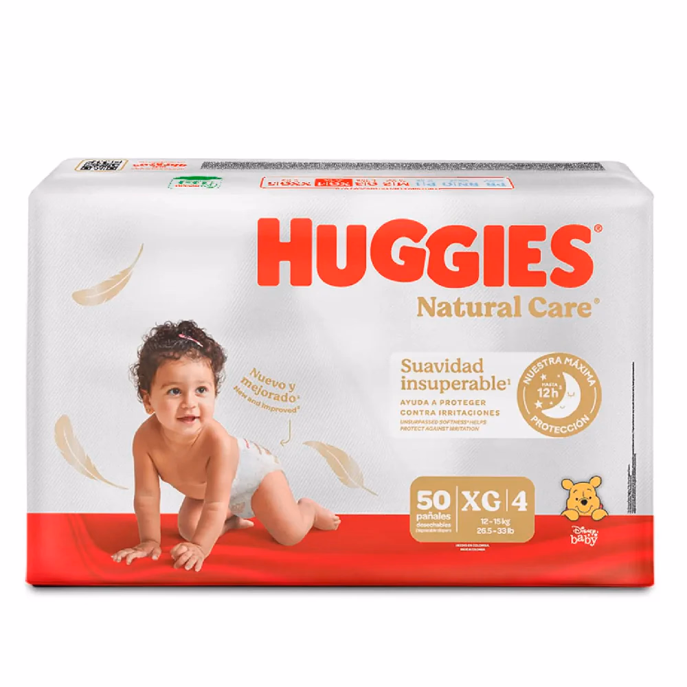 PAÑAL HUGGUIES NATURAL CARE ETAPA 4*50