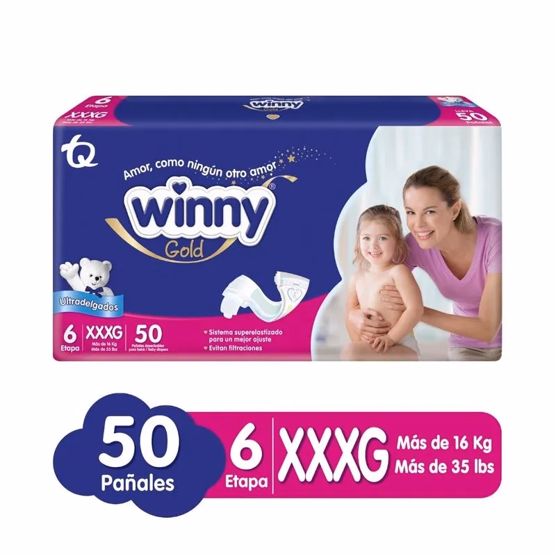 PAÑAL WINNY GOLD ETAPA 6*50