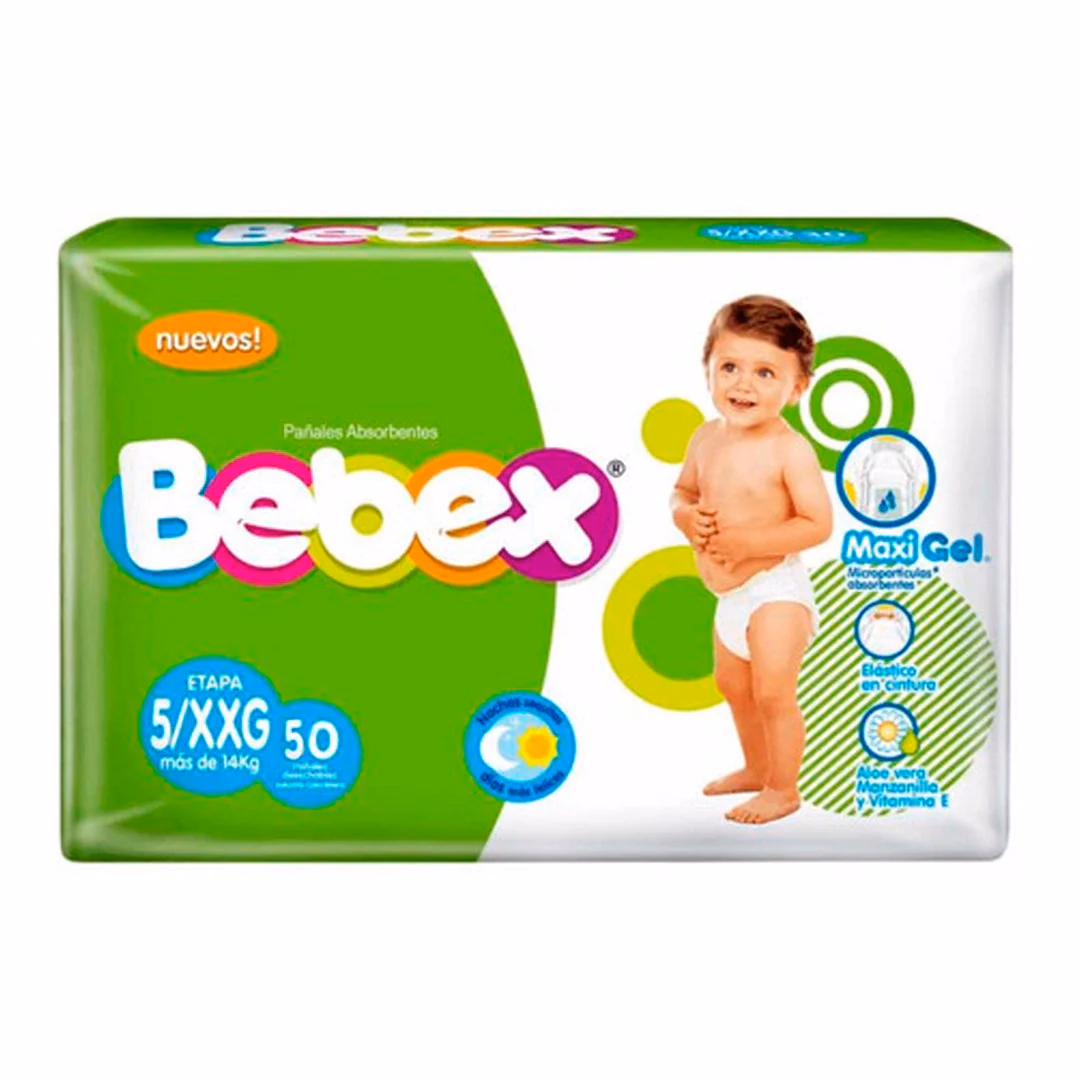 PAÑAL BEBEX ETAPA 5*50