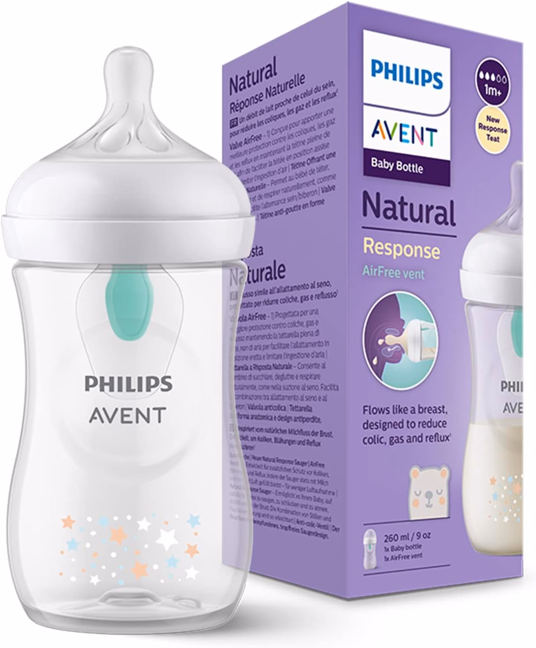 Tetero Philips Avent Natural con Válvula AirFree