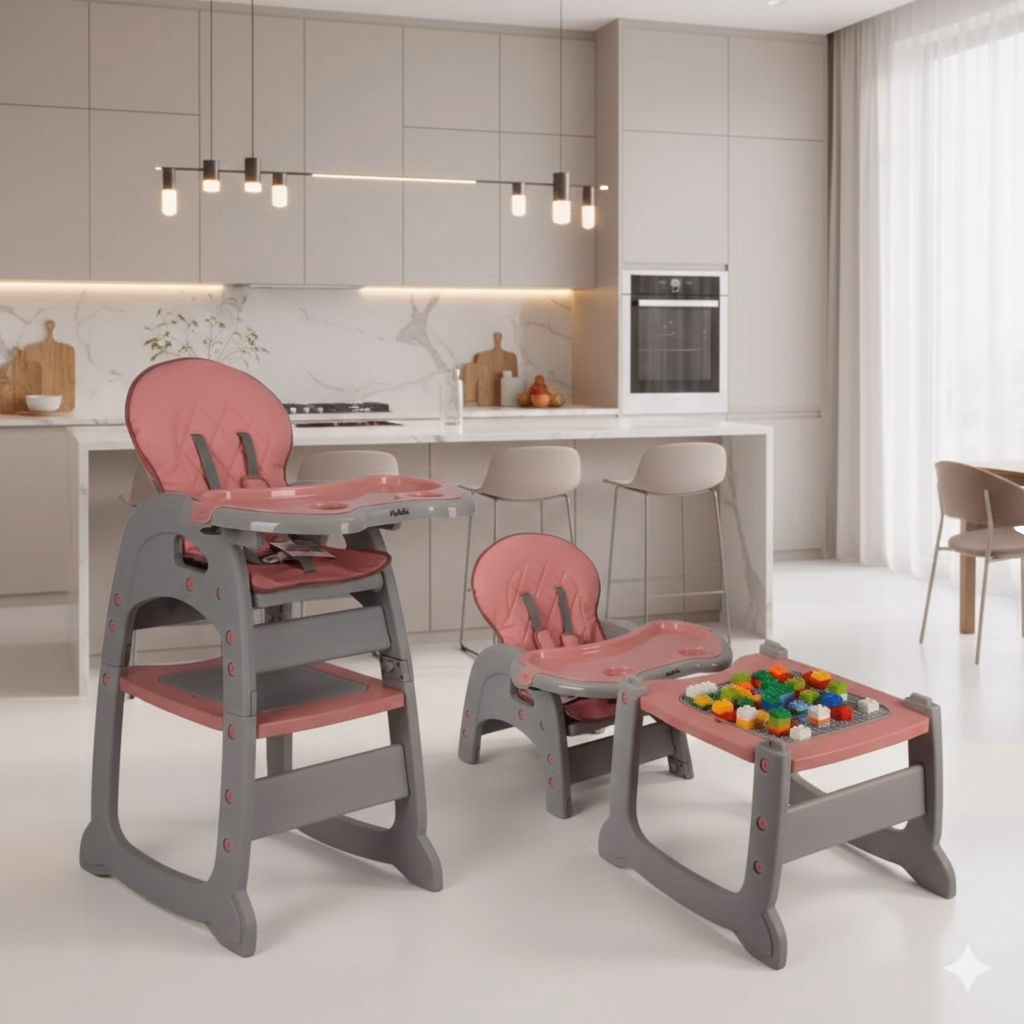 Silla Comedor Convertible 3 en 1: Crece con tu Bebé 🪑✨