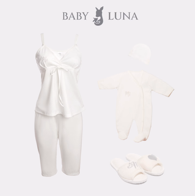 Set de Gala Baby Luna: Confort y Elegancia para Mamá y Bebé 🌙✨