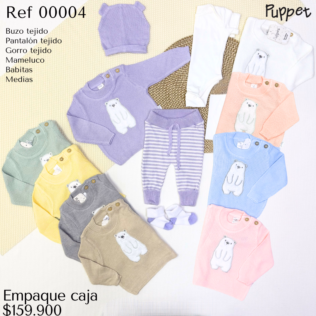 SET EN HILO PUPPET OSO POLAR 🐻