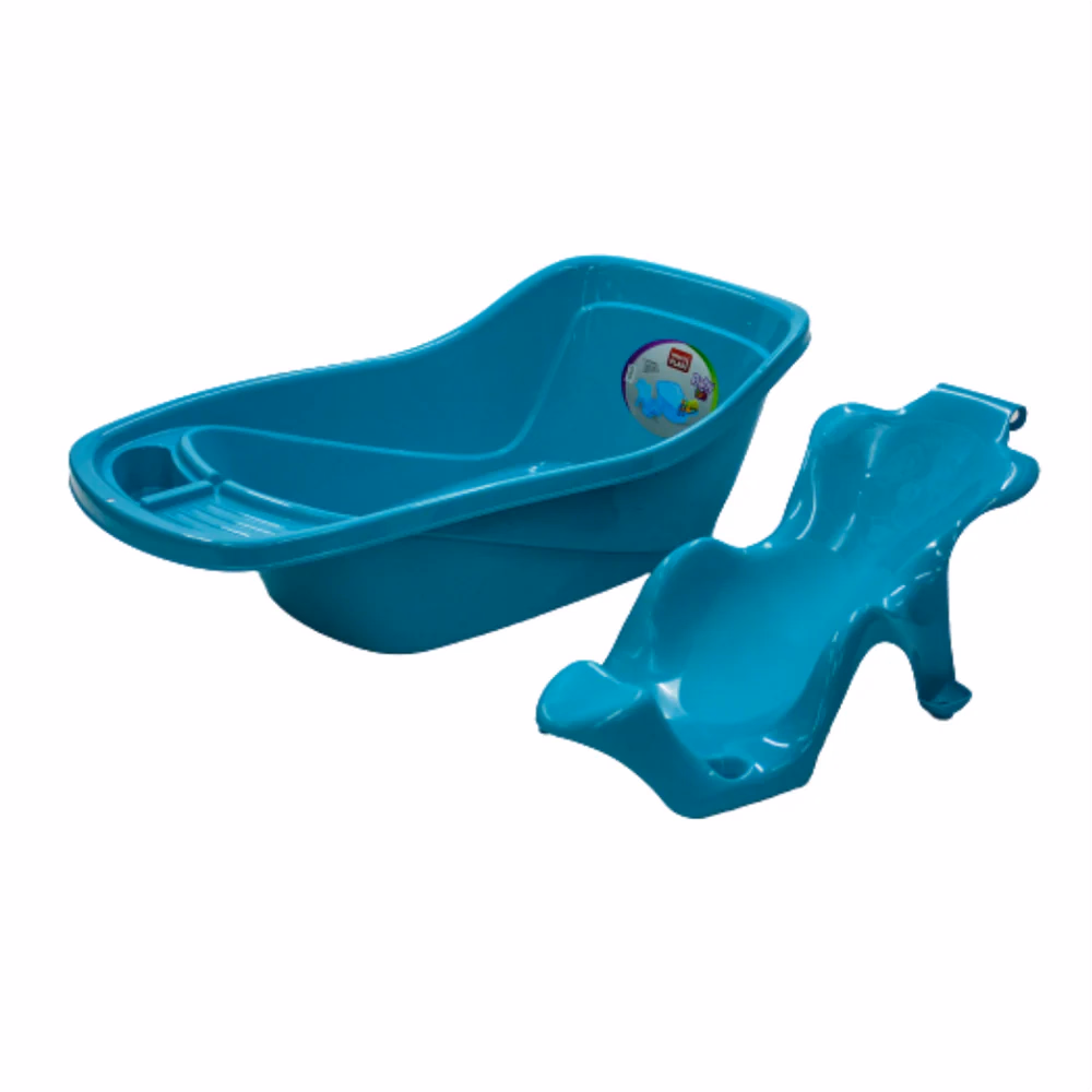 🛁 Combo Bañera Grande para Bebé + Auxiliar Anatómico