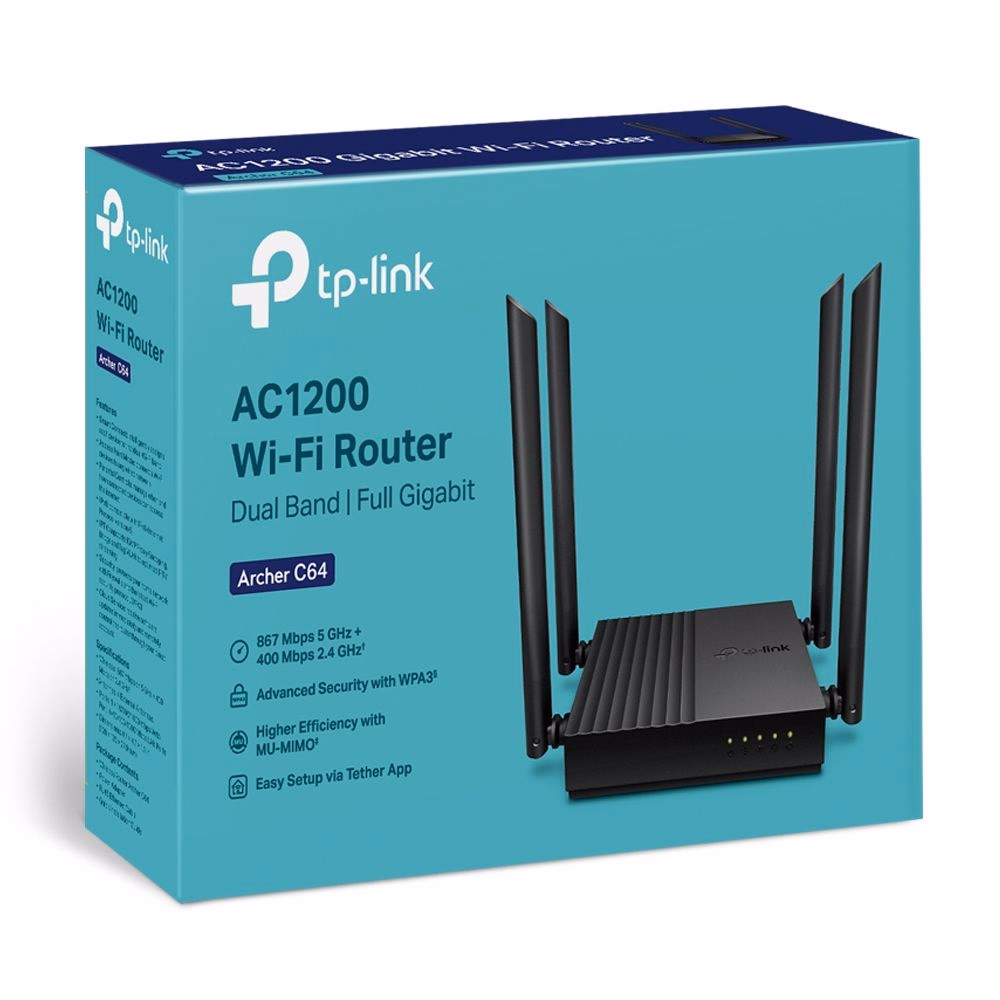 Router Tplink WiFi MU-MIMO inalámbrico AC1200